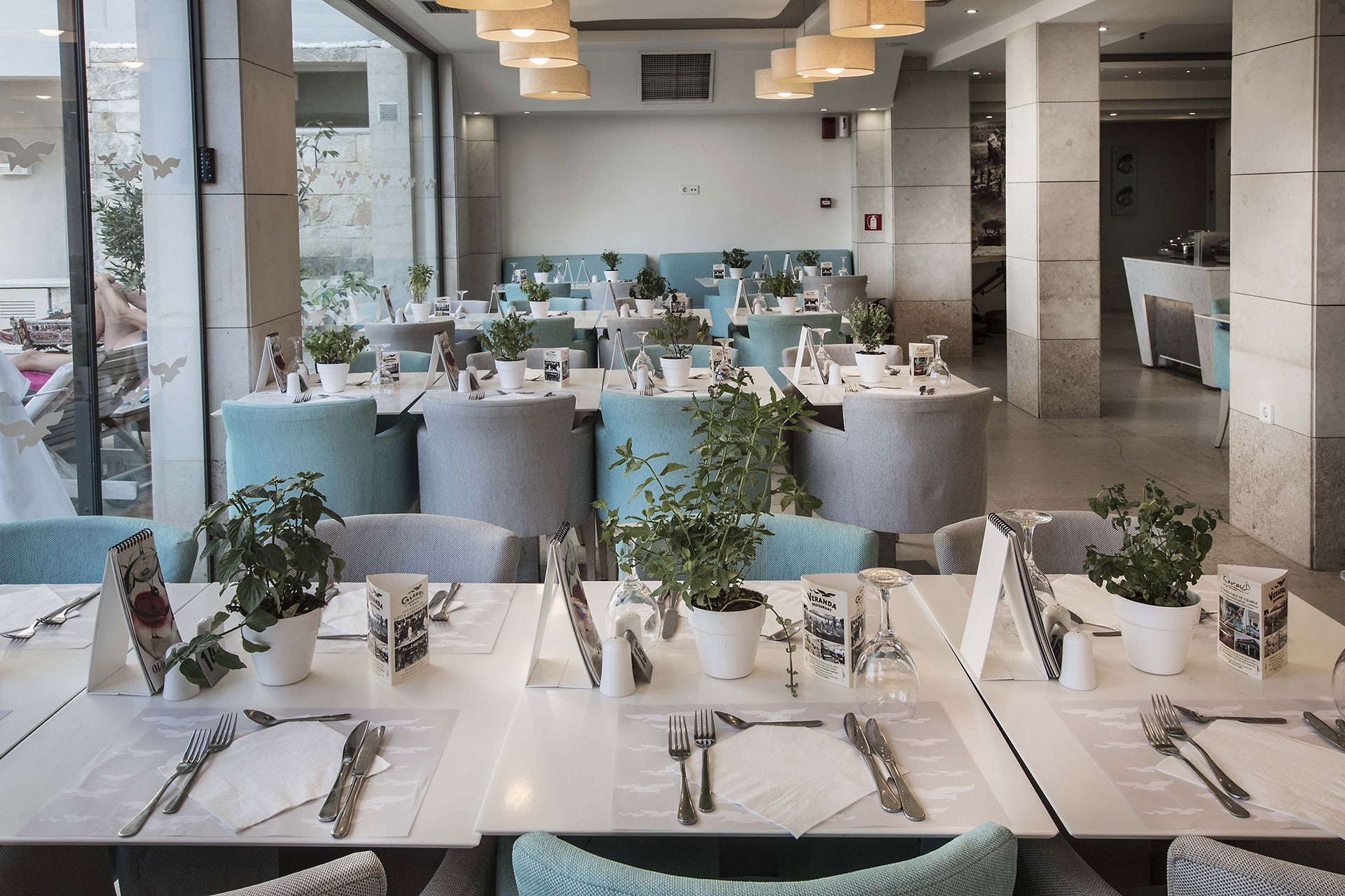 Glaros Beach Hotel Hersonissos Crete Main Restaurant 6190