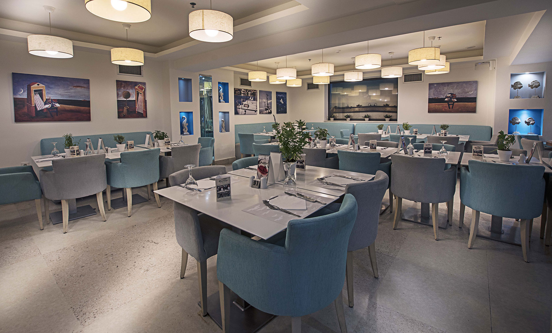 Glaros Beach Hotel Hersonissos Crete Main Restaurant 6183